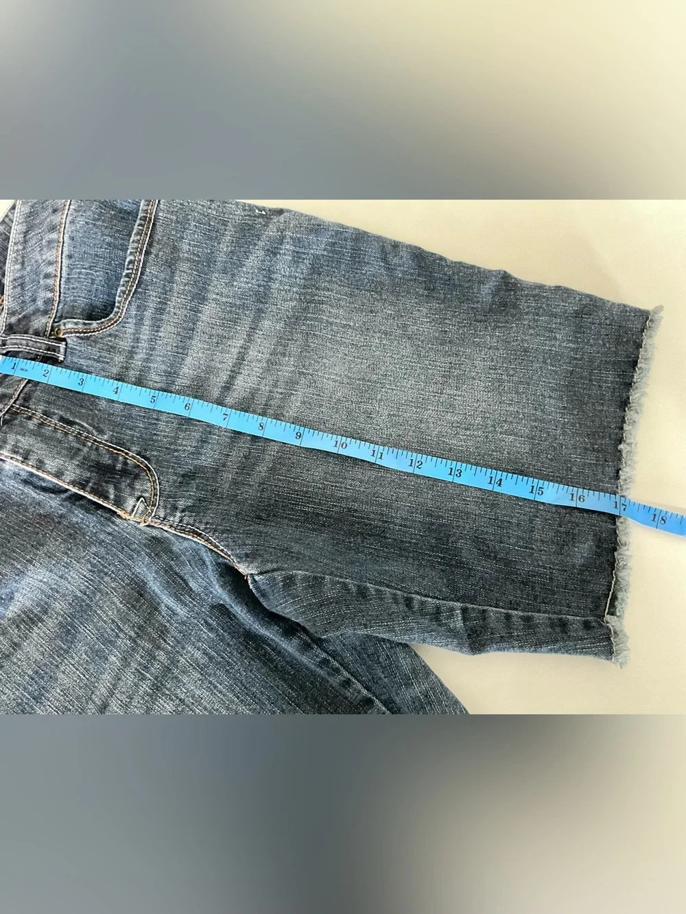 Faded Glory Blue Denim Bermuda Shorts